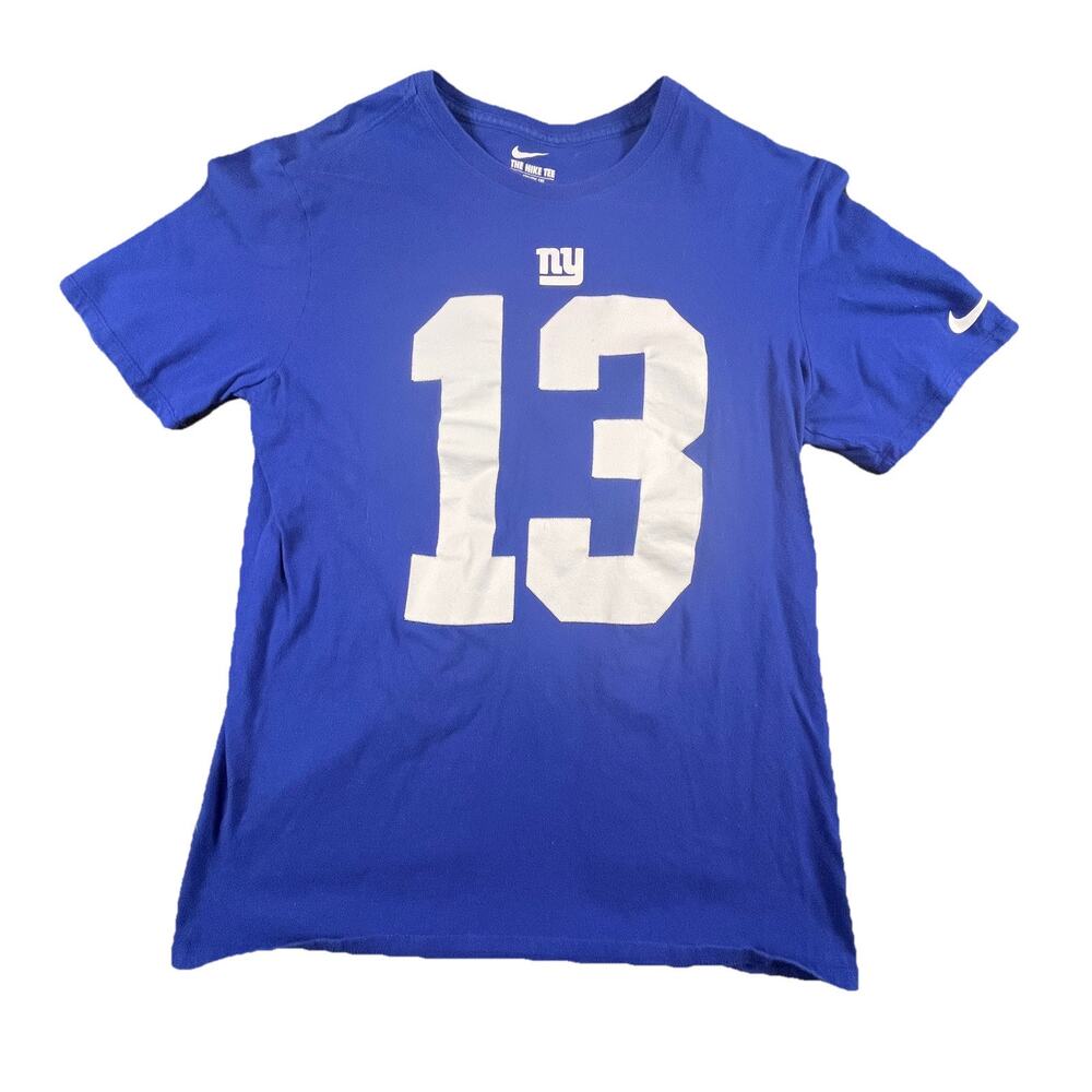 Nike Shirt Mens Medium Odell beckham jr new york giants Athletic Cut Blue 13